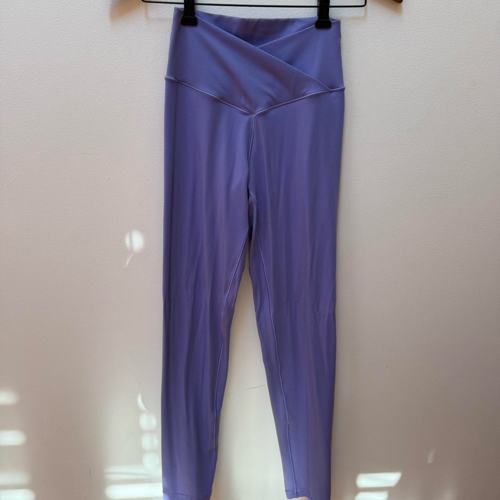 Aerie Offline purple crossover leggings